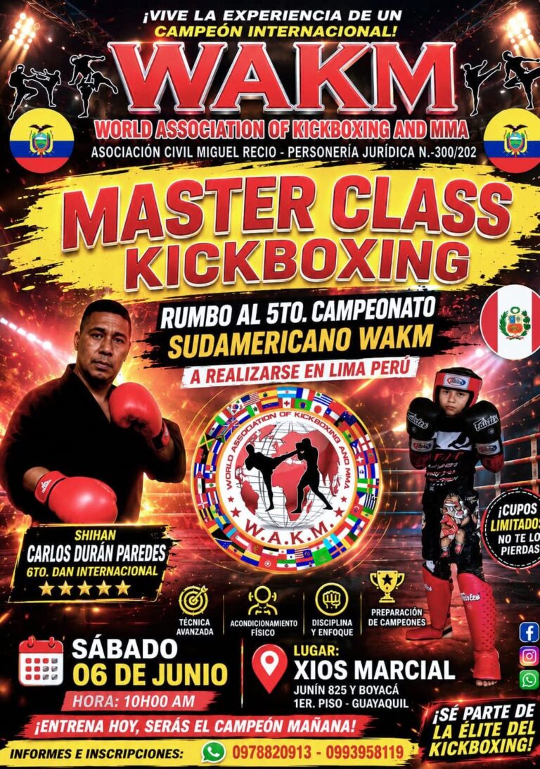 MASTER CLASS WAKM EN ECUADOR